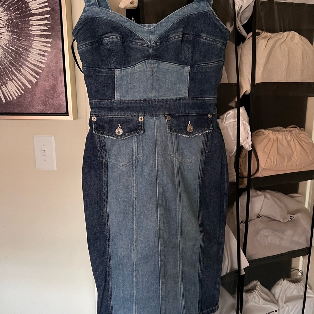 Denim Patchwork Dress